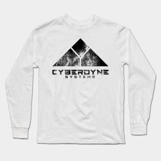 Worn Cyberdyne Logo (Black) Long Sleeve T-Shirt
